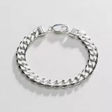 Classic Revere 925 Silver Curb Bracelet for Men & Women - Image 5