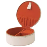 Emily Brooks Faux Leather Round Jewellery Box – Elegant Storage for Accessories - Image 3