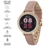 Radley Pink Leather Smartwatch with Stone Set Dial & Call Function - Image 3