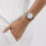 Radley Pink Leather Smartwatch with Stone Set Dial & Call Function - Image 4