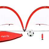 Opti Pop-Up Soccer Goal Set with Ball and Pump – 3x4ft Portable Football Nets (Set of 2) - Image 2