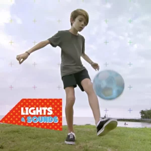 Smart Football with Lights & Sounds - Kick Up Count Tracker