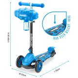 Xootz Bubble Go 3-Wheel Scooter for Kids – Blue Color - Image 11