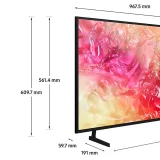 Samsung 43-Inch 4K UHD HDR Smart LED TV (UE43DU7100KXXU) - Image 3