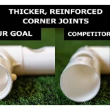 Football Flick 6x4 Urban uPVC Soccer Goal - Image 5