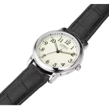Limit Men's Glow Dial Watch with Black Faux Leather Strap - Image 4