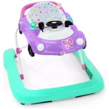 Bright Starts 3-in-1 Little Speedster Car Baby Walker - Convertible, Adjustable, Interactive Walker - Image 2