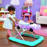 Bright Starts 3-in-1 Little Speedster Car Baby Walker - Convertible, Adjustable, Interactive Walker - Image 3