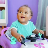 Bright Starts 3-in-1 Little Speedster Car Baby Walker - Convertible, Adjustable, Interactive Walker - Image 6