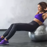 Opti 55cm Silver Gym Ball – Anti-Burst & Durable - Image 3
