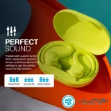 JLab GO Air Sport Wireless Earbuds - Neon Yellow | True Wireless, Sweatproof & Secure Fit - Image 4