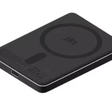 5000mAh Magnetic Slim Portable Power Bank - Black, Fast Charging, Compact Design - Image 2