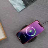 15W Fast Wireless Charging Pad - Black, Qi Compatible - Image 5