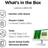 Lenovo L24m-40 23.8" 100Hz IPS Monitor – Full HD Display - Image 7