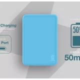 Juice 12000mAh Portable Power Bank – Fast Charging, Ultra-Compact, Aqua - Image 3