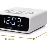 Roberts Ortus FM Alarm Clock Radio - White - Image 6