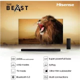 Hisense HS2100 240W 2.1Ch Soundbar with Wireless Subwoofer - Enhanced Audio Experience - Image 3