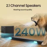 Hisense HS2100 240W 2.1Ch Soundbar with Wireless Subwoofer - Enhanced Audio Experience - Image 4