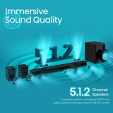 Hisense AX5125H 5.1.2Ch Soundbar with Subwoofer & Rear Speakers System - Image 6
