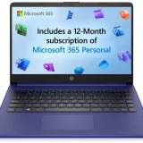 HP Stream 14s-dq0012na 14" Laptop – Intel Celeron, 4GB RAM, 128GB Storage – Blue - Image 2