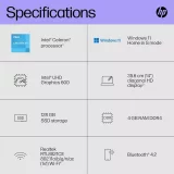 HP Stream 14s-dq0012na 14" Laptop – Intel Celeron, 4GB RAM, 128GB Storage – Blue - Image 5