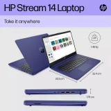 HP Stream 14s-dq0012na 14" Laptop – Intel Celeron, 4GB RAM, 128GB Storage – Blue - Image 8