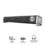 Trust Asto 12W USB Under Monitor Soundbar for PC - Compact & Powerful Audio - Image 7