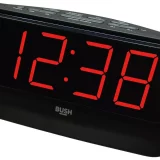 Bush Big Display LED Alarm Clock Radio - Black - Image 1