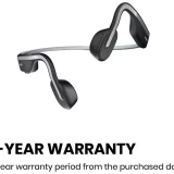 Shokz OpenMove Wireless Bluetooth Headphones – Grey, Lightweight & Comfortable - Image 1