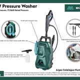 McGregor 1400W Powerful Pressure Cleaner - Image 3