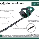 McGregor 500W Corded Hedge Trimmer Corded Hedge Trimmer - 51cm Long Blade for Easy Trimming - Image 4