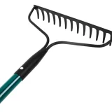 Carbon Steel McGregor Garden Rake for Lawn & Soil - Image 1
