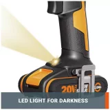 Worx WX370 20V Cordless Impact Drill with 30-Piece Accessory Kit - Image 4