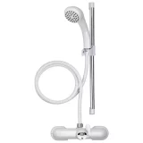 Croydex 3-Piece White Bathroom Shower Set – Modern Shower System - Image 1