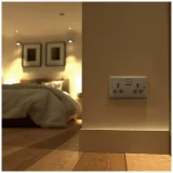 BG Nexus Double Switched Socket - Brushed Steel Finish for Modern Interiors - Image 1