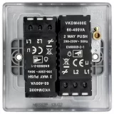 BG 2-Gang 2-Way Dimmer Switch - Stainless Steel | LED Compatible Light Switch - Image 4