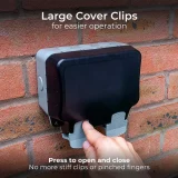 BG Nexus Storm 13A Outdoor Socket | IP66 Weatherproof Double Plug - Image 5