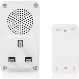 Byron DBY-23445BS 100m Wireless Plug-In Doorbell - Twin Set, White - Image 4