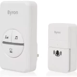 Byron DBY-23445BS 100m Wireless Plug-In Doorbell - Twin Set, White - Image 6