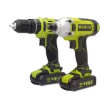 Guild 18V Cordless Combi Drill & Impact Driver - 2.0Ah Power Tool Set - Image 2