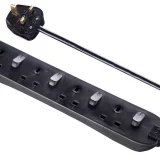 Masterplug 4-Socket Surge Protected Extension Lead, 1m Power Strip - Image 2