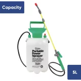 Streetwize 5L Portable Power Sprayer with Adjustable Nozzle for Garden & Outdoor Use - Image 1