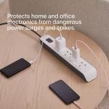 Belkin 4-Socket 2m Surge Protector Extension Lead – Safe Power Outlet Strip - Image 4