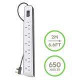 Belkin 2m Surge Protected 6 Socket Extension Cord - Image 1