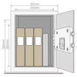 Yale 35cm Large Black Value Safe - Home & Office Security - Image 3