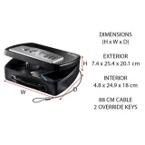 Master Lock Portable Safe with Electronic Combination & Security Cable - Image 5