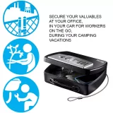 Master Lock Portable Safe with Electronic Combination & Security Cable - Image 6