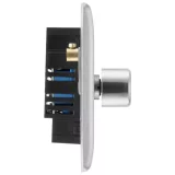 Brushed Stainless Steel BG Dimmer Switch – Single 2-Way Light Control - Image 3