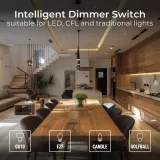 Brushed Stainless Steel BG Dimmer Switch – Single 2-Way Light Control - Image 6