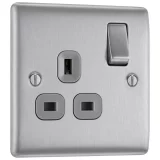 BG Single Switched Socket in Stainless Steel – Secure & Stylish - Image 2